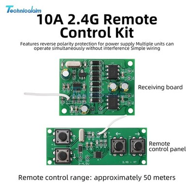 4-CH 2.4GHz Wireless Remote Control Receiver Board Kit for Toy Car Boat Models
