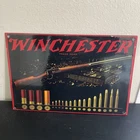 VINTAGE WINCHESTER SHOTS GASOLINE MOTOR OIL PORCELAIN SIGN