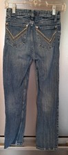 Wrangler 20x Boys Original Relaxed Fit Jeans 14 Slim Adjustable Waist Med Wash