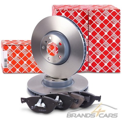 FEBI BREMSSCHEIBEN Ø348 +BELÄGE VORNE FÜR BMW 5-ER F10 F11 6-ER F12 F13 7-ER F01