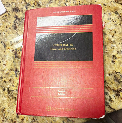 Wolters Kluwer Aspen Casebook Contracts: Cases and Doctrine 7th 2021 HC Barnett