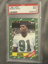 1986 Topps #275 Reggie White RC PSA 9 Mint HOF