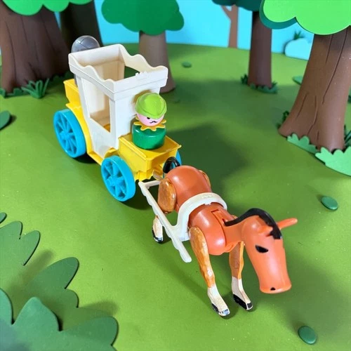 VTG Fisher Price Little People - Lot of 6 - Royal Carriage with horse and more….