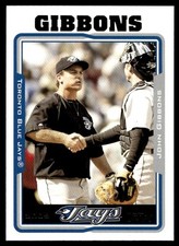 2005 Topps #296 John Gibbons Toronto Blue Jays Baseball