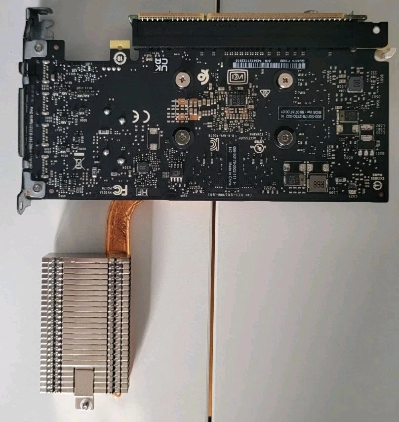 Lenovo nVidia P1000 4GB GDDR5 for Tiny M90q P340 P360 with heatsink 5H40U92993 - Image 3 of 4