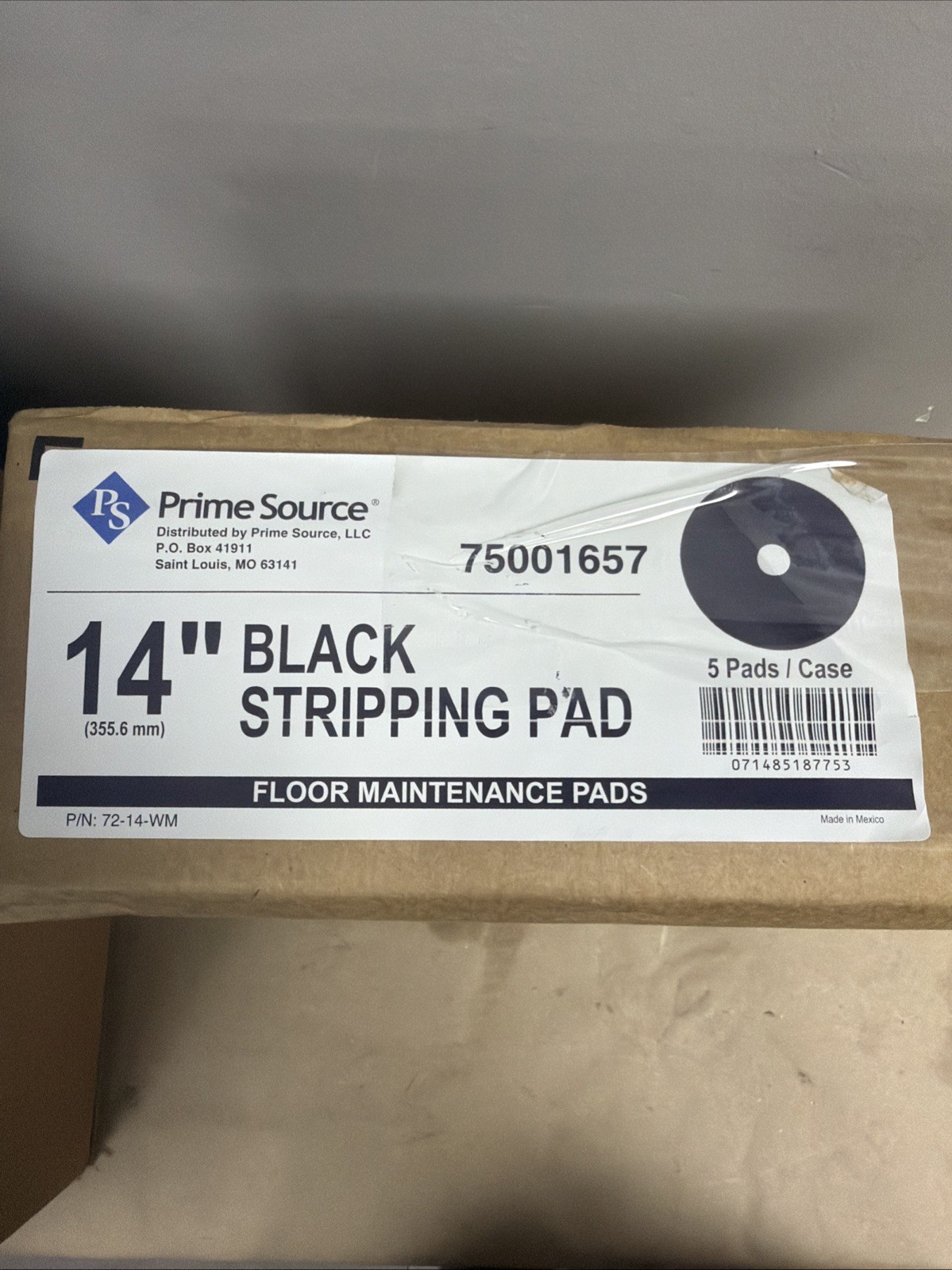 Prime Source 14” Black Stripping Pad 72-14-WM 5 Pads