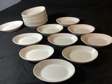 Whiteware 18 Shallow Oval Side  Dishes Catering Crockery Restaurants 18x11.5cm