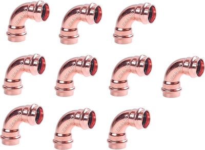 #ad 10Pcs EZ FLUID Plumbing Heavy Duty 1 2quot; Press X Press LF Propress Copper 90 De $45.11
