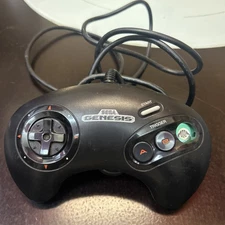 OEM Sega Genesis 3 Button Controller Model 1650  *Parts/Repair* MISSING BUTTON