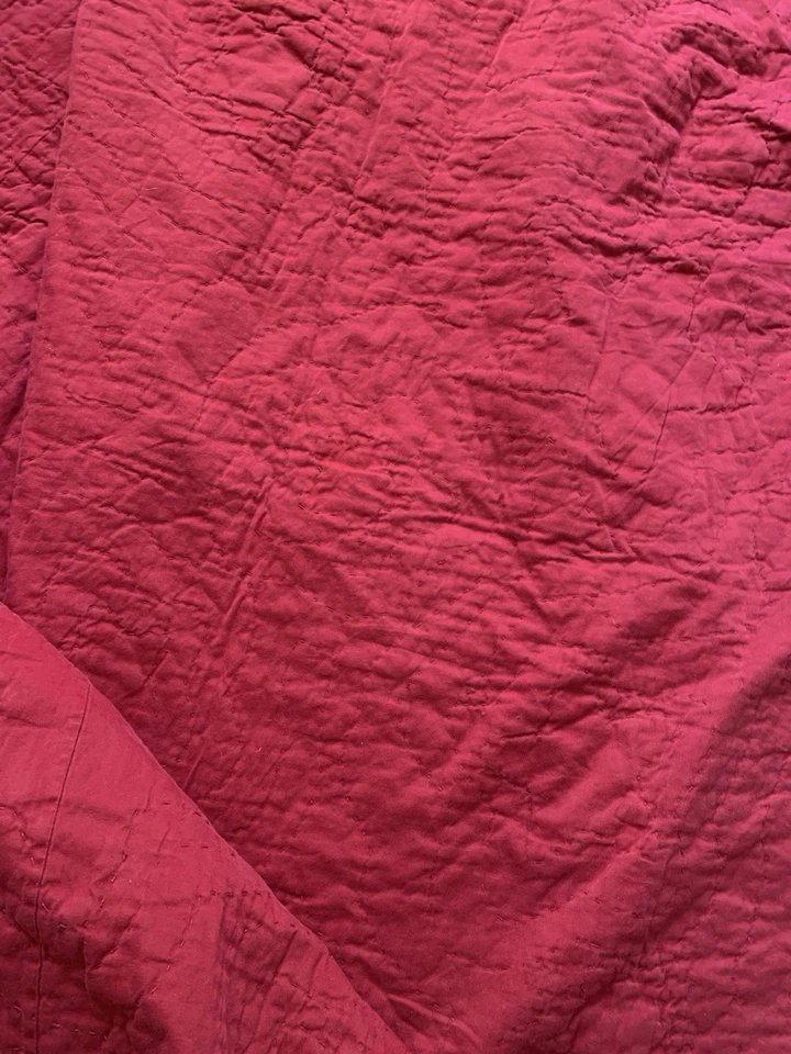 Pottery Barn Shining Star Quilt Red Maroon Kids 82”X 70” - Image 3 of 4