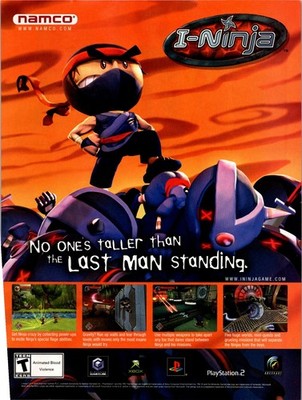 I-Ninja PS2, GameCube, Xbox (2003) - Print Ad/Mini Poster Promo Art