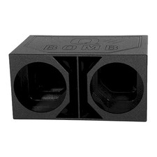 CAJA DE SUBWOOFER VENTILADA EXTRA GRANDE DOBLE 15" (3,65 ft³ POR SUBWOOFER) con ACABADO NEGRO