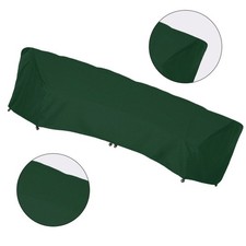 Easy to Store Green Outdoor Sofa Cover 210D for Curved Sofas 305x99x91cm
