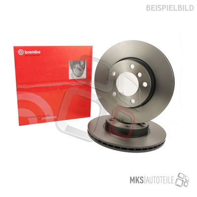 2x Brembo 08.A729.17 Bremsscheibe hinten für CITROËN DS PEUGEOT