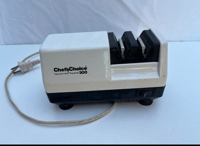 Chef'sChoice Diamond Hone 300 Electric Knife Sharpener White Black