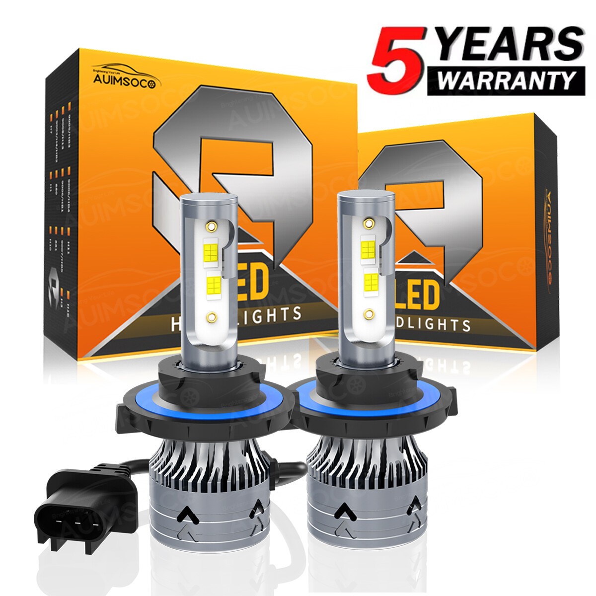 AUIMSOCO H13 Canbus LED Headlight Bulbs Kit for Dodge Ram 1500 2500 3500 06-2012