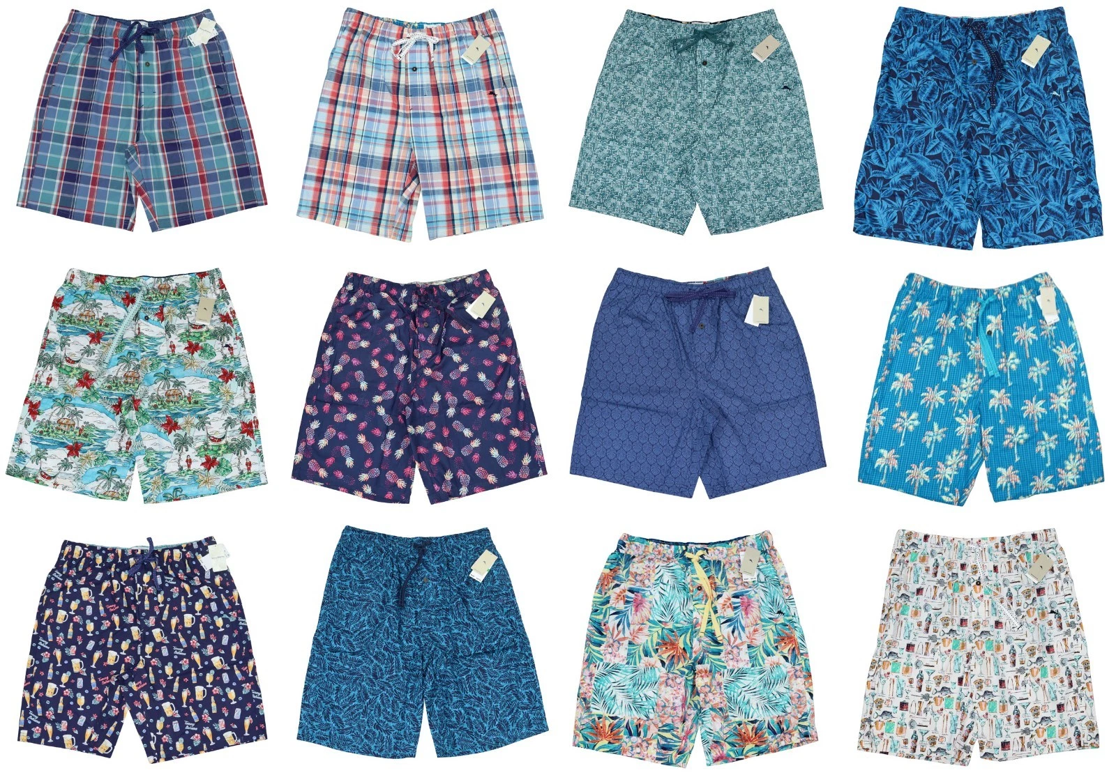 Tommy Bahama 100% Cotton Drawstring Waist w/Pockets Mens Lounge Sleep Shorts NWT