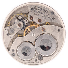 Waltham Grade No. 220 12-Size 15-Jewel Antique Pocket Watch Movement, Runs