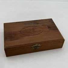 Wooden Hinged Box Small Parts for the Kingsley Machine No Tray 9"x6"x2" Storage
