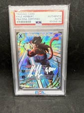 Signed DRAGON BALL SUPER VERMILION BLOODLINe SS4 SON GOHAN PSA autograph
