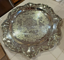 Vintage Gorham Chantilly Silverplate Platter Tray 15 Round EP YC1334