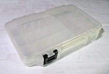 Plano Clear Plastic Tackle Box 3650N, 5 Comptmts, 11"x7 1/2"x1 1/2" - VGUC 