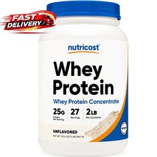 Nutricost Whey Protein Concentrate (Unflavored) 2LBS