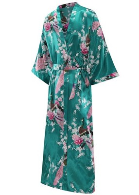 knee length dresses for ladies Womens Silk Kimono Robes Long Mulberry Silk Dressing Gown