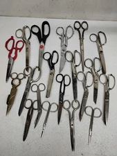 Vintage Scissors Lot 19: ROBESON OVB KLEENCUT REMINGTON CLAUSS MUNDIAL JOY etc..