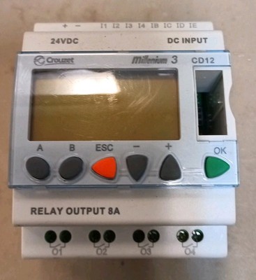CROUZET MILLENIUM3 CD12 PLC Programmable Logic Controller Smart Relay 88970041