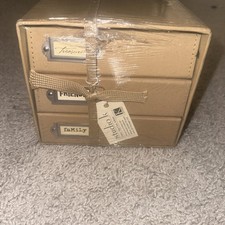 Studio K Fabric Slipcase Scrapbook Album Box Set 3 Albums 6x6 Beige Memory New