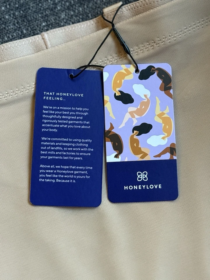 Prendas moldeadoras Honeylove para mujer talla M beige superpoder cortas esculpidas nuevas con etiquetas Foto 4 de 4