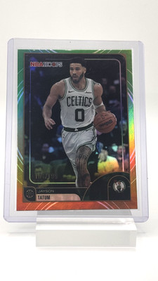 JAYSON TATUM 2025-26 NBA Hoops Green Gold Foil Parallel 104/199 #228 Celtics