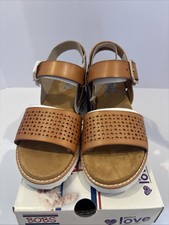 Skechers Bobs Women's Desert Kiss Sandals Sunny Flair Natural 6.5