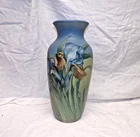 Weller Pottery Large Hudson Vase 15-inch Signed NEEDS REPAIR