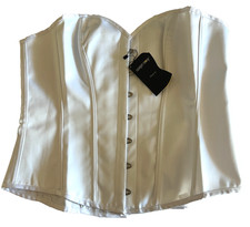 Corset Story Corset Womens UK Size 24 White Lace Up Corset NEW