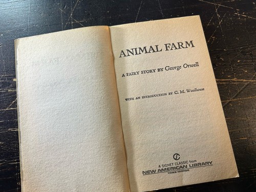 Animal Farm, A Fairy Story by George Orwell Signet Classic 1946 Paperback VTG - Picture 3 of 5
