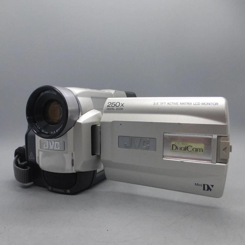 JVC GR-DVL805U Handheld MiniDV Camcorder Silver Tested - Image 2 of 4