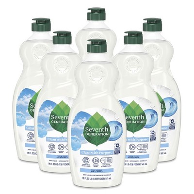 Seventh Generation Dish Liquid Soap Free & Clear liquid soap Pack of 6