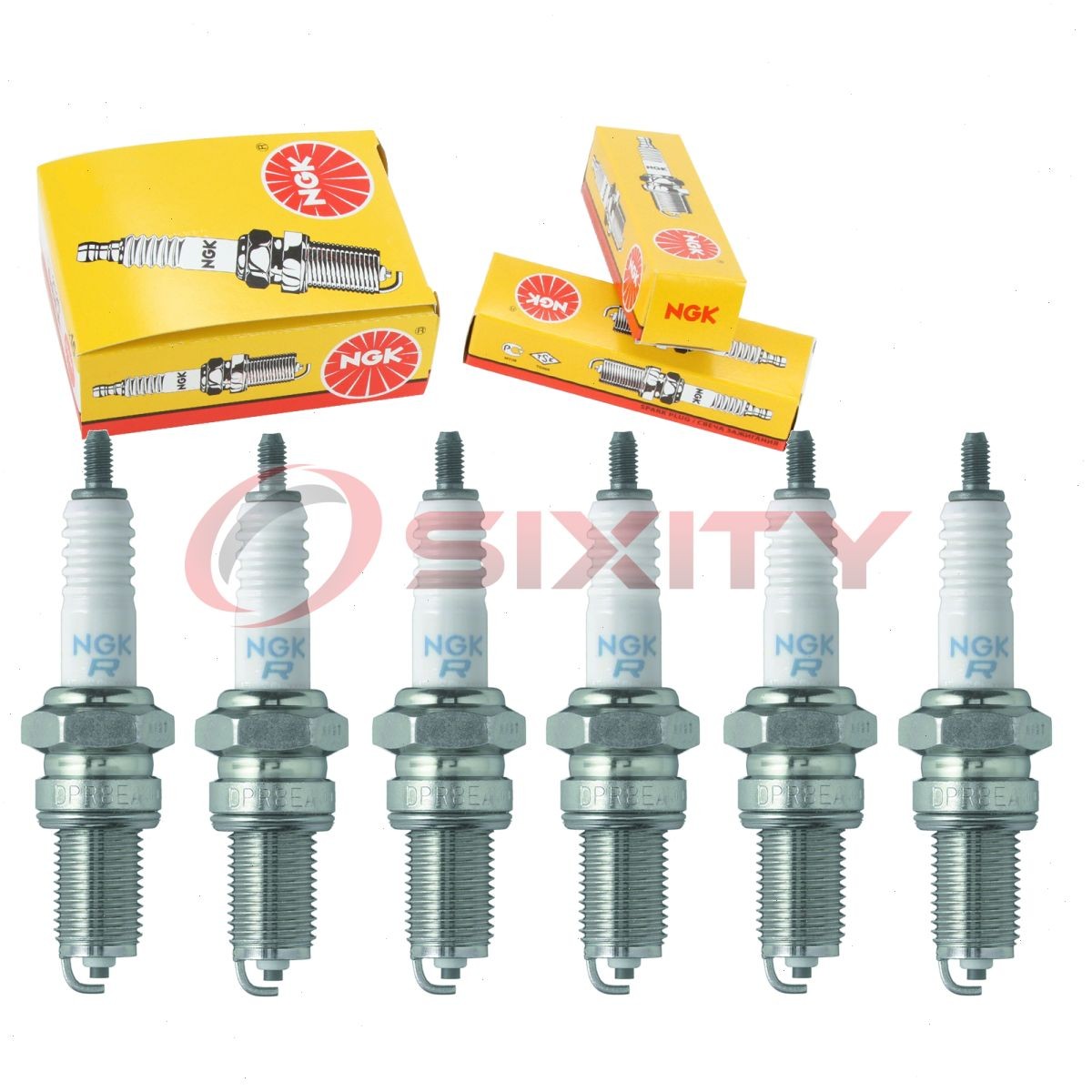 6 pc NGK 97768 DPR8EA-9 BLYB Standard Spark Plugs for XR4DC X24EPR-U9 yl