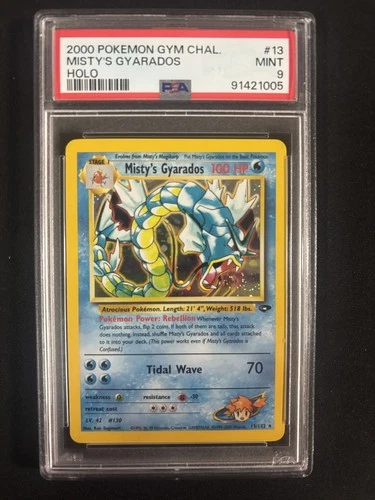 2000 Pokemon Gym Challenge Misty's Gyarados Holo Rare Card 13/132 PSA 9 English
