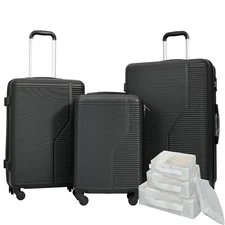 7-PieceLuggage Set ABS Lightweight&Durable Suitcase with Spinner Wheels,TSA Lock