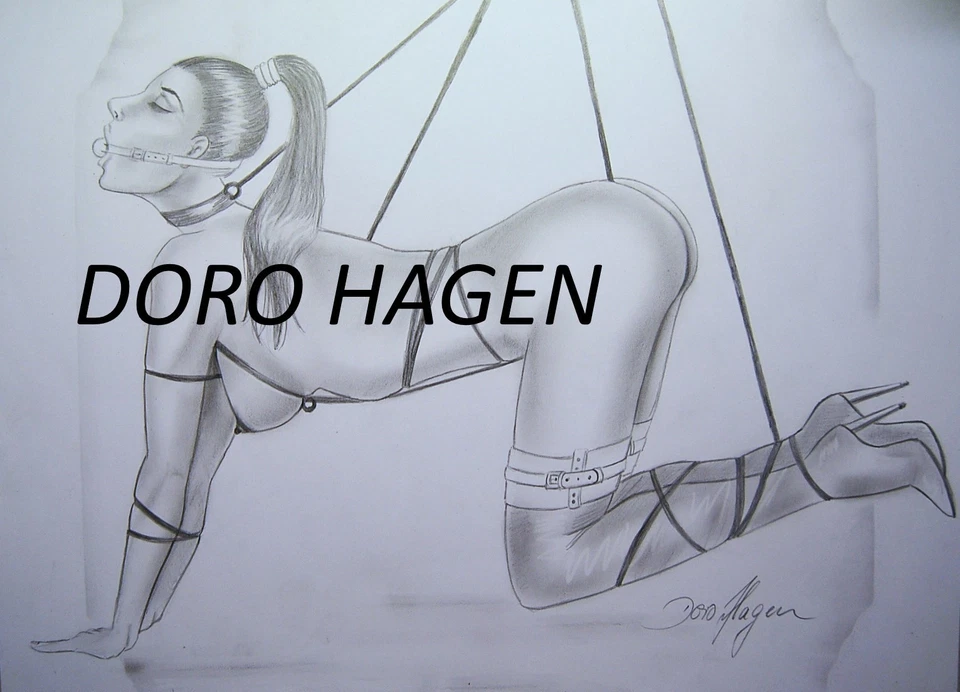 Doro Hagen Bleistift Graphite Ton Zeichnung Kunst Malerei 250g Papier 30x40 cm - Bild 1 von 1