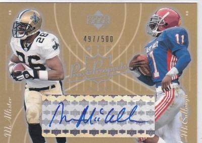2003 Upper Deck Pros & Prospects Sultan McCullough Deuce McAllister Auto /500