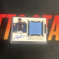 2024 Panini National Treasures Charlee Soto Colossal Patch Auto 45/49 #CMA-CST