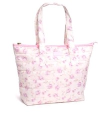 NWT LoveShackFancy x Target - Yoobi Ribbon Rosa Quilted Tote Bag Sterling Dusk
