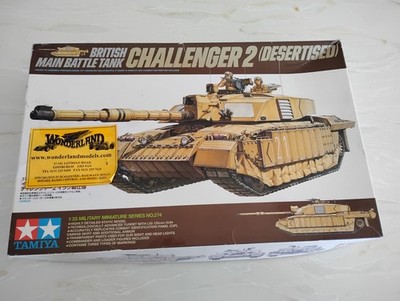 Tamiya 35274 British Main Battle Tank Challenger 2 Desertised 1:35 Kit Open Box