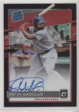 2020 Panini Donruss Optic Black Prizm 24/50 Deivy Grullon #RRS-DG Auto 0lm