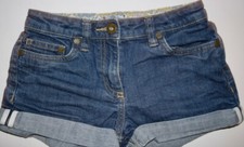 EUC JOHNNIE B by Boden GIRLS CUFFED DENIM SHORTS SIZE 7 Y