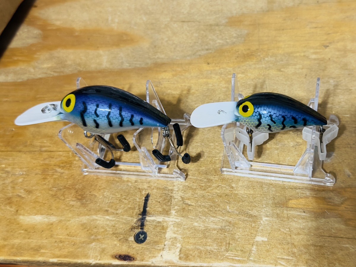 Pre Rapala Storm Wiggle Wart Lot, V44 & AV-44 Blue Mackerel Magnum